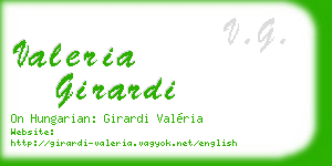 valeria girardi business card